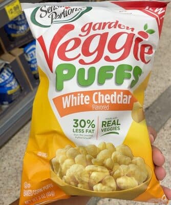White Cheddar Flavored Garden Veggie Baked Corn Puffs