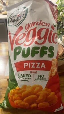 Garden Veggie Puffs Pizza Flavored