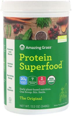Amazing Grass, Protein Superfood Whole Food Nutrition Shake, Original