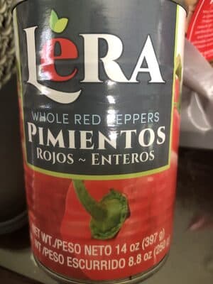 Whole red peppers