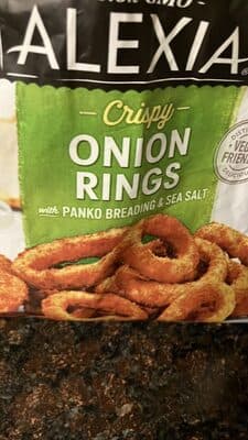 Crispy Onion Rings With Panko Breading And Sea Salt