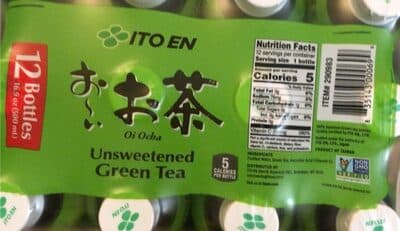 Unsweetened Green Tea