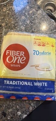 Fiber One Traditional White Wraps