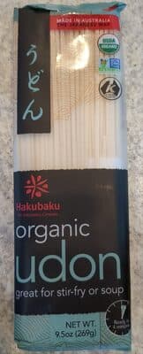 Hakubaku, Organic Udon Wheat Noodles