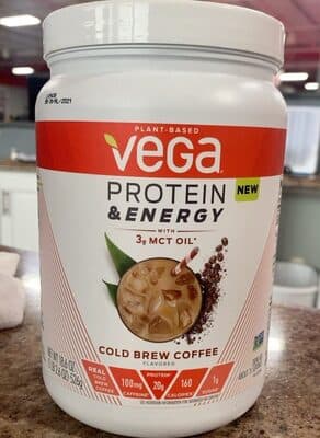 Cold Brew Coffee Flavored Protein & Energy With 3G MCT Oil Drink Mix