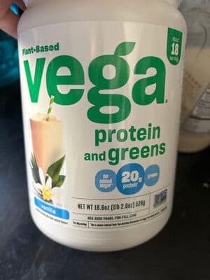 Vanilla Flavor Protein & Greens Drink Mix Powder
