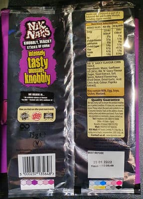 Nik Naks Rib 'n' Saucy Flavour