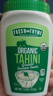 Organic tahini