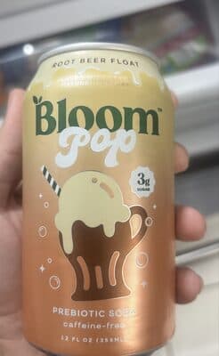 Prebiotic soda root beer float