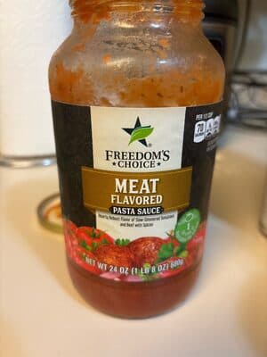 Meat Flavored Pasta Sauce