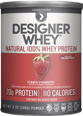Natural 100% Whey Protein Powder, Summer Strawberry