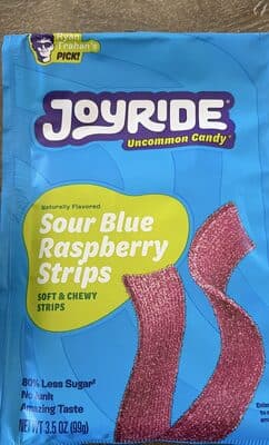 Sour Blue Raspberry Strips
