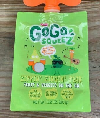 Zippin' Zingin' Pear Fruit & Veggies On The Go
