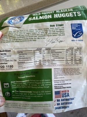 Salmon Nuggets, Original, Gluten Free, Wild Salmon