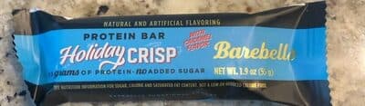 Creamy crisp protein bar