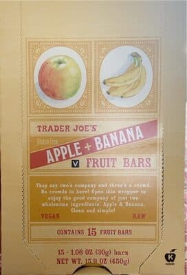 Apple + Banana Fruit Bars