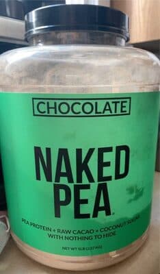 Pea protein chocolate