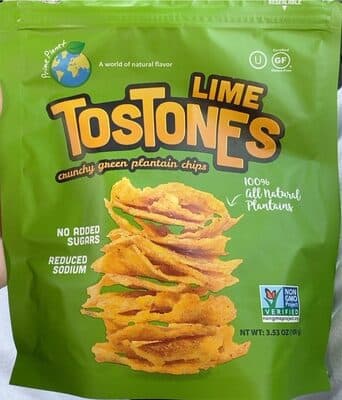 Plantain Chips All Natural Lime Flavored Tostones