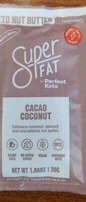 SuperFat, Keto Nut Butter, Cacao Coconut