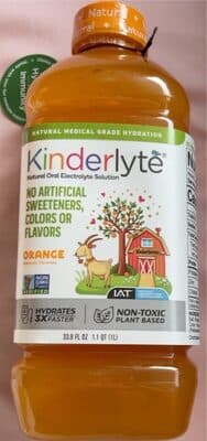 Orange Flavored Natural Oral Electrolyte Solution