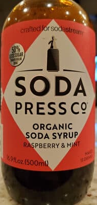 Raspberry & Mint Organic Soda Syrup