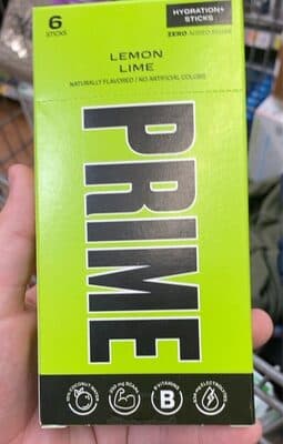 Prime Lemon Lime Hydration Sticks