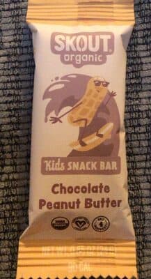 Chocolate peanut butter kids snack bar