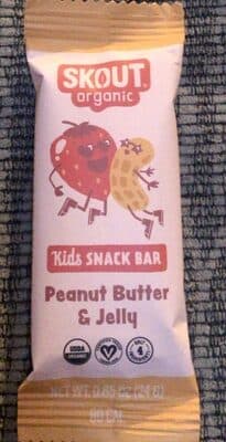 Peanut butter & jelly Kids snack bar