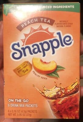 Peach Tea Flavored On The Go Drink Mix Packets