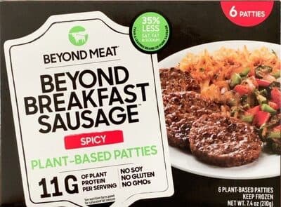 Spicy Beyond Breakfast Sausage Plant-Based Patties