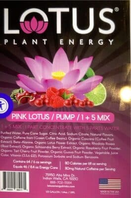 Energy Concentrate, Pink Lotus