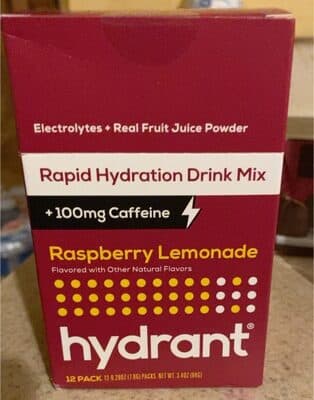 Raspberry Lemonade Flavored Rapid Hydration Drink Mix