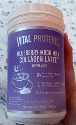 blueberry moon milk collagen latte