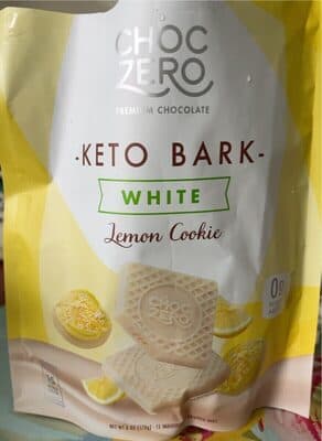 Keto Bark White Lemon Cookie