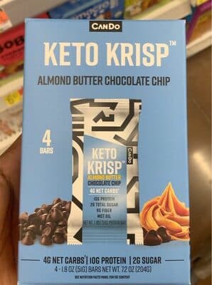 Almond butter chocolate chip protein bar