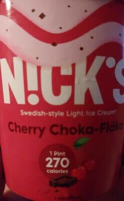Cherry Choka-Flaka Swedish-Style Light Ice Cream