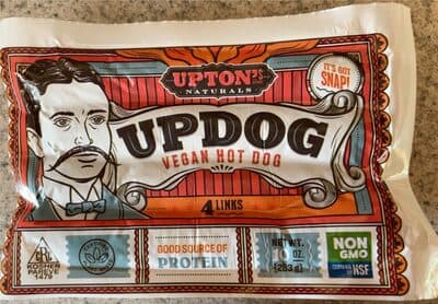 Uptons Naturals Updog Vegan Hot Dog