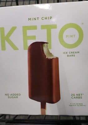 Keto Pint Mint Ice Cream Bars