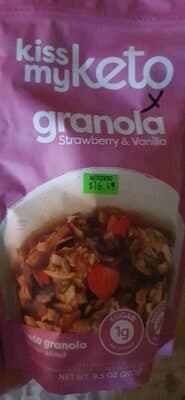 Kiss My Keto Keto Strawberry & Vanilla Granola