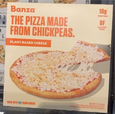 Tha pizza made from chickpeas
