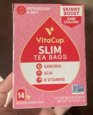 Garcinia Acai B Vitamins Dark Oolong Slim Tea Bags