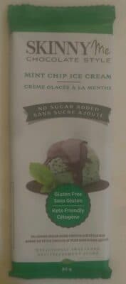 Mint Chip Ice Cream No Added Sugar Dark Chocolate Style Bar