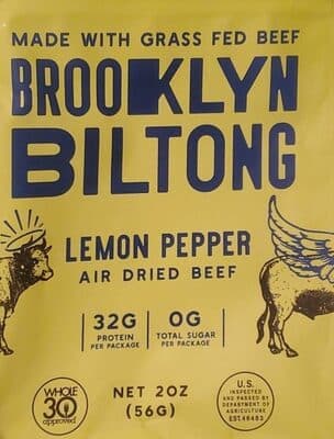 Lemon Pepper Grass Fed Air Dried Beef