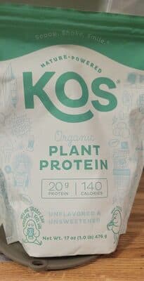 Unflavored Unsweetened Organic Plant Protein
