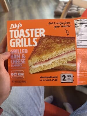 Lily's Toaster Grills Grilled Ham & Cheese Sandwich