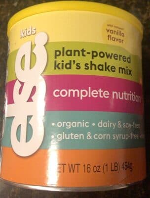 Plant powered kids shake mix