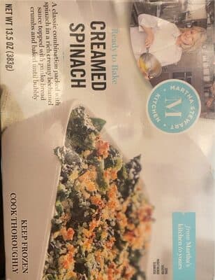 Ready to Bake Creamed Spinach