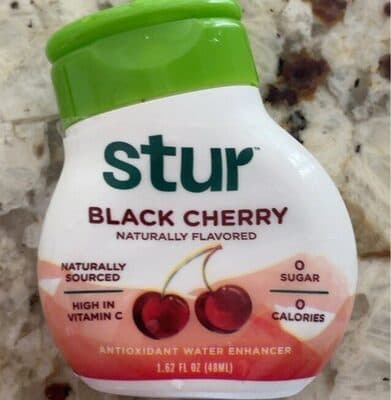 Stur black cherry water enhancer