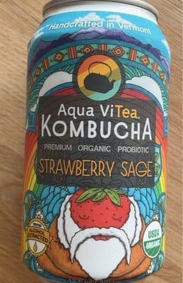 Aqua Vitea Kombucha Strawberry Sage