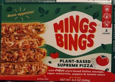 mings bings plant based supreme pizza